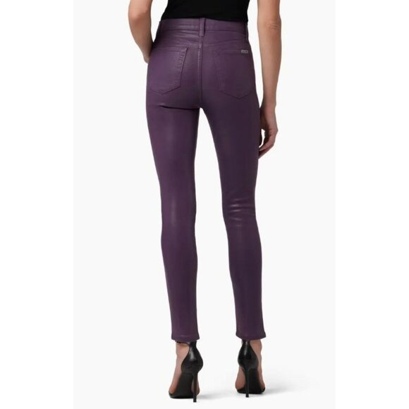 Joes Coated High Waist Ankle Jeans In Plum Perfect - Picture 2 of 8